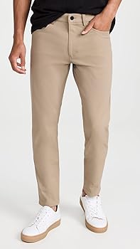 Theory Men's Raffi Neoteric Twill Pants, Bark, Tan, 28 at